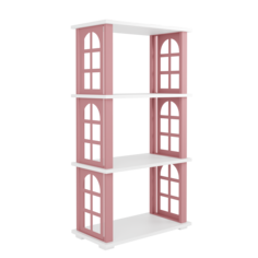 Стеллаж лофт детский Make Mebel Квест-4, Окна, розовый