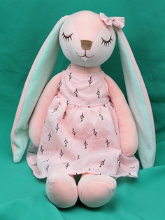 Мягкая игрушка Мэри Море Зайчик, розовый, 55 см