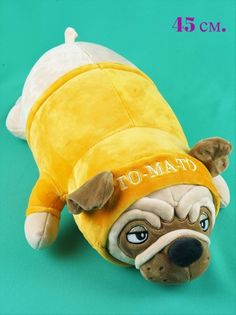 Мягкая игрушка Мэри Море Собака Мопс, 45 см