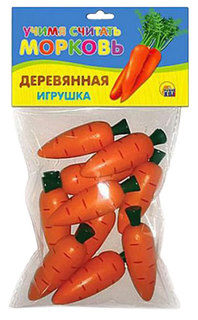 Развивающая игрушка Рыжий кот Учимся считать Морковь ИД-5923