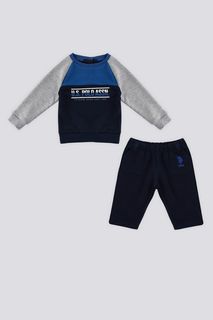 Костюм спортивный детский US Polo Assn USB1717-V1, синий, 74