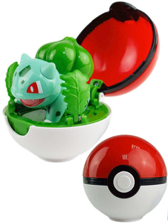 Фигурка StarFriend покемон Бульбазавр в покеболе Pokemon Bulbasaur 14х12 см