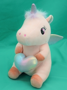 Мягкая игрушка Мэри Море Единорог, розовый, 24 см