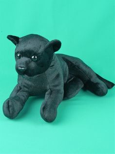 Мягкая игрушка Мэри Море Черная пантера реалистичная, 30 см
