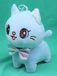Мягкая игрушка Мэри Море Котенок, фиолетовый, 21 см