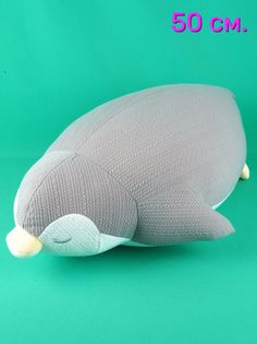Мягкая игрушка Мэри море пингвин подушка 50 см серый