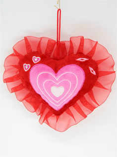Мягкая игрушка Мэри море сердце вокруг 15 см красный