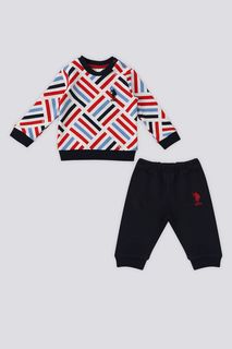 Костюм спортивный US Polo Assn USB1717-V1, красный; черный; белый, 92