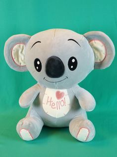 Мягкая игрушка Мэри море коала 35 см серый, бежевый