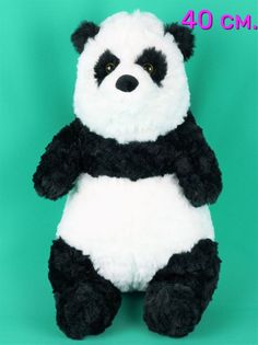 Мягкая игрушка Мэри море панда 40 см черный, белый