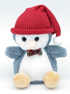 Мягкая игрушка Мэри море пингвин 20 см красный, серый