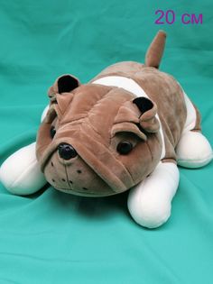Мягкая игрушка Мэри море собачка мопс 20 см коричневый