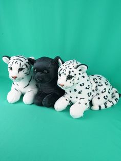 Мягкая игрушка Мэри Море 3шт - Тигр, Леопард, Пантера 35 см.