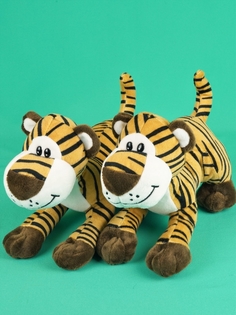 Мягкая игрушка Мэри море тигренок шалун 25 см 2 шт коричневый