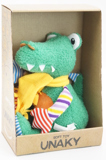 Мягкая игрушка Unaky Soft Toy крокодил Роб высота 20 см зеленый