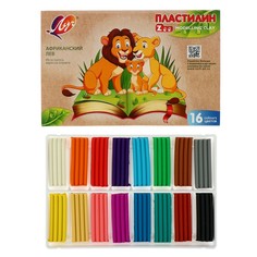 Пластилин 16 цветов 240 г ZOO No Brand