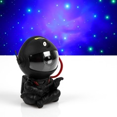 Luazon Lighting Световой прибор "Космонавт с гитарой" черный, 13 см, лазер/проектор, USB,
