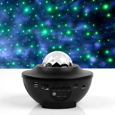 Luazon Lighting Световой прибор "Звездное небо" черный, 19х12 см, лазер/проектор, USB, Blu