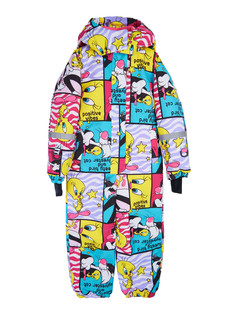 Комбинезон текстильный с полиуретановым покрытием для девочек PlayToday, цветной, 116