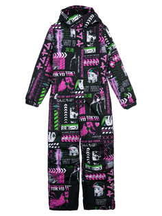 Комбинезон текстильный с полиуретановым покрытием для девочек PlayToday, цветной, 146