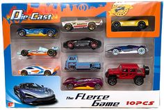Машинка металлическая Элемент Die-Cast 10 шт