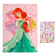 Аппликация стразами "Русалочка: Ариель", Принцессы 14,8*21 см Disney