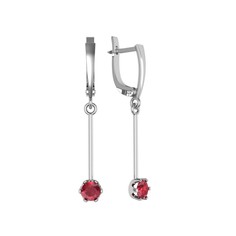 Серьги из серебра с фианитом ПРИВОЛЖСКИЙ ЮВЕЛИР 361398-FA26