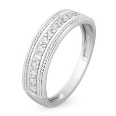 Кольцо женское из серебра с фианитом 585Gold 701006867, р. 17,5