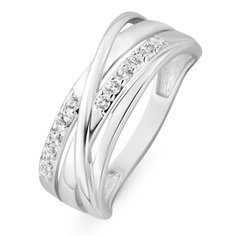 Кольцо женское из серебра с фианитом 585Gold 701006675, р. 17