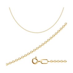 Цепочка из красного золота 45 см Diamant 51-180-50040-1