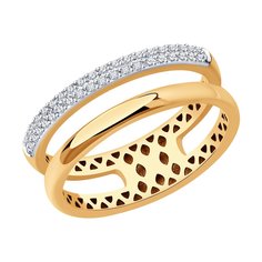 Кольцо из красного золота р. 18 SOKOLOV Diamonds 1012226, бриллиант