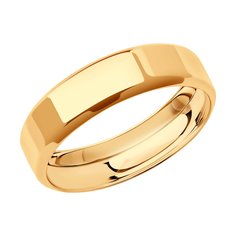 Кольцо обручальное из красного золота р. 17,5 Diamant 51-111-02124-1