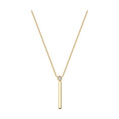 Колье из красного золота 38 см Diamant 51-170-01963-1, фианит