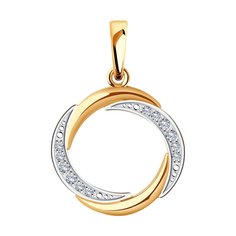 Кулон из красного золота Diamant 51-130-02306-1, фианит