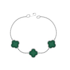 Браслет из серебра р.19 ПРИВОЛЖСКИЙ ЮВЕЛИР 691836-AG22, агат