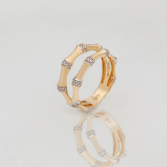 Кольцо из желтого золота р.20 Gatamova 09к13715, бриллиант