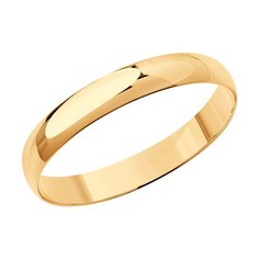 Кольцо обручальное из красное золото р. 21 Diamant 51-111-00473-1