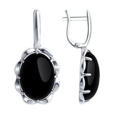 Серьги из серебра Diamant 94-320-01916-1, агат