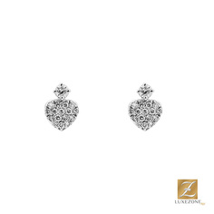 Серьги из белого золота Leo Wittwer 41-0870571, бриллиант