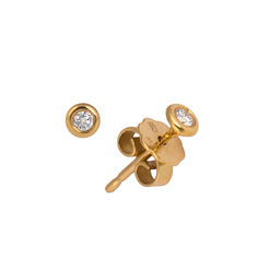 Серьги из желтого золота Leo Wittwer 40-0675470-b, бриллиант