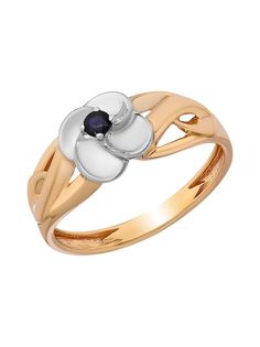 Кольцо из серебра р. 17,5 Ювелирочка 1042902, сапфир