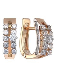 Серьги из серебра Ювелирочка 2070507, фианит
