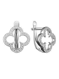 Серьги из серебра Ювелирочка 2074374, фианит