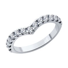 Кольцо из серебра р. 18 SOKOLOV 94014165, фианит