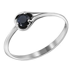 Кольцо из серебра р. 19,5 Ювелирочка 1065366, сапфир