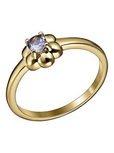 Кольцо из серебра р. 19,5 Ювелирочка 1063008, танзанит