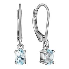 Серьги из серебра Ювелирочка 2086450, топаз
