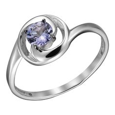 Кольцо из серебра р. 17,5 Ювелирочка 1062954, танзанит