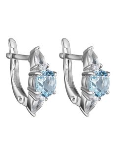 Серьги из серебра Ювелирочка 2083747, топаз