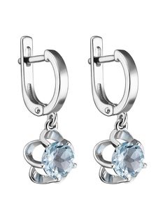 Серьги из серебра Ювелирочка 2083445, топаз